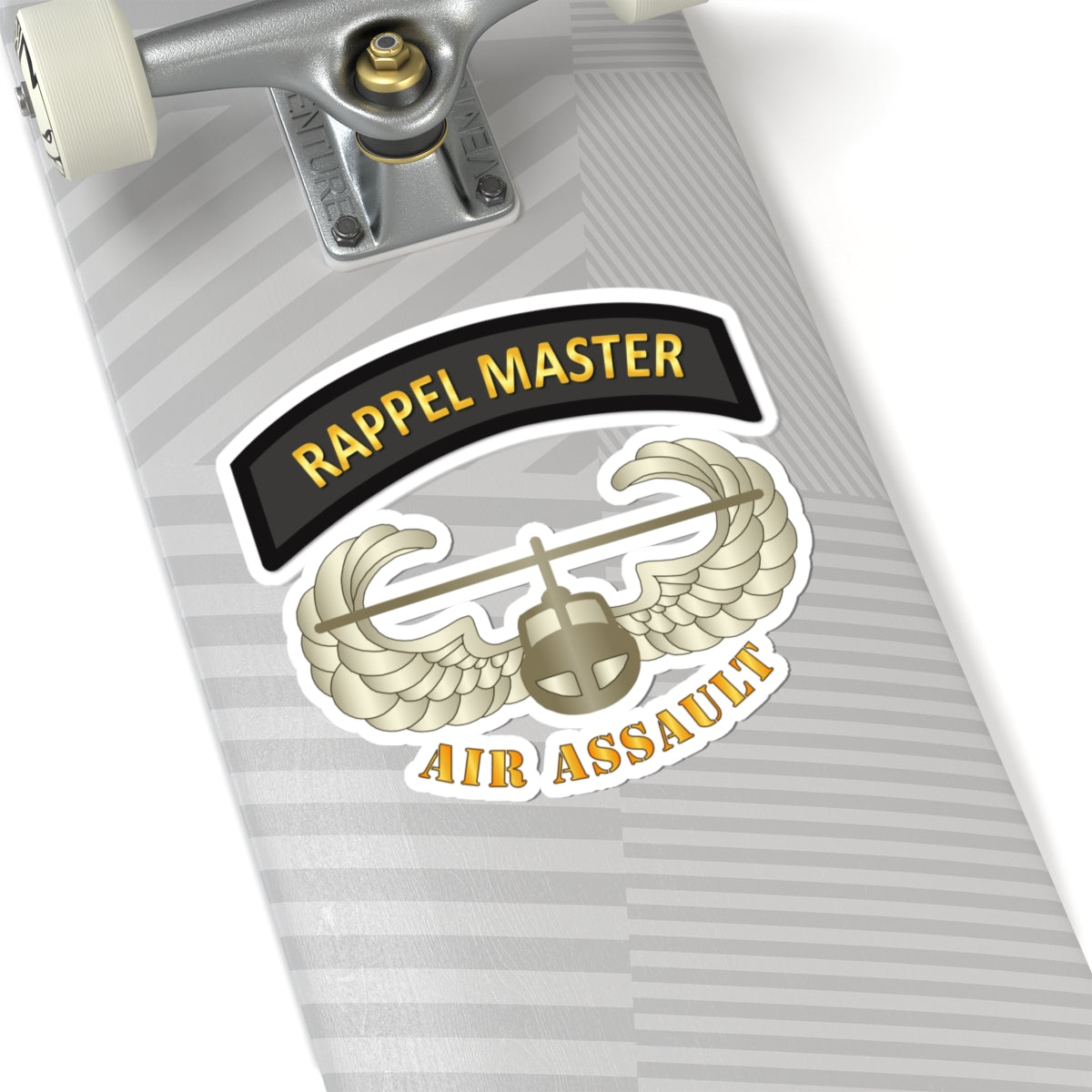 Kiss-Cut Stickers - Rappel Master Tab w Air Assault Badge