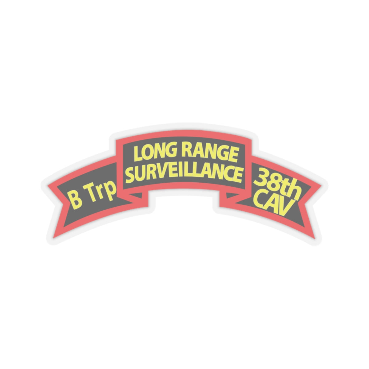 Kiss-Cut Stickers - B TRP - LRS - 38th Cav