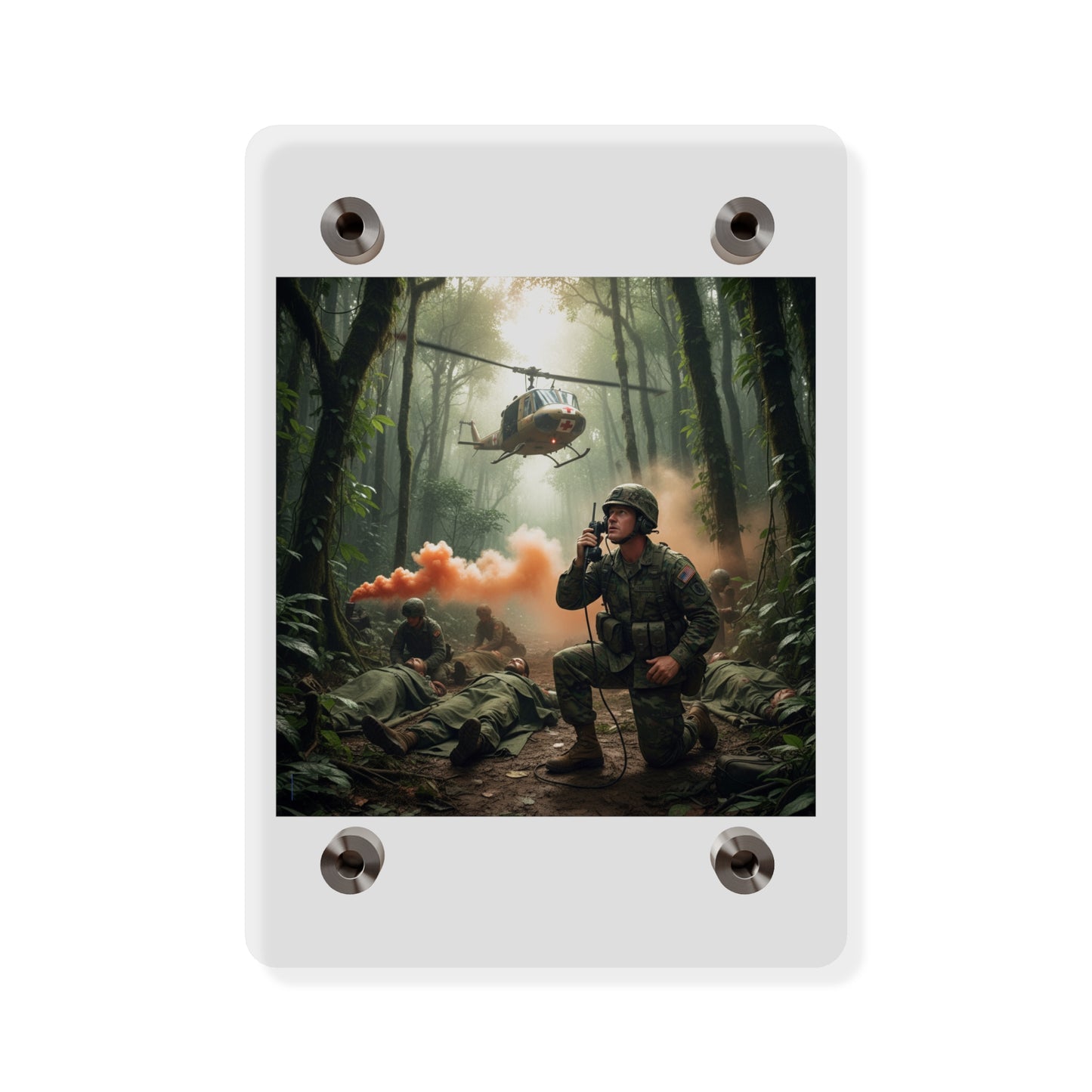 Acrylic Wall Art Panel - Medevac Request - Vietnam