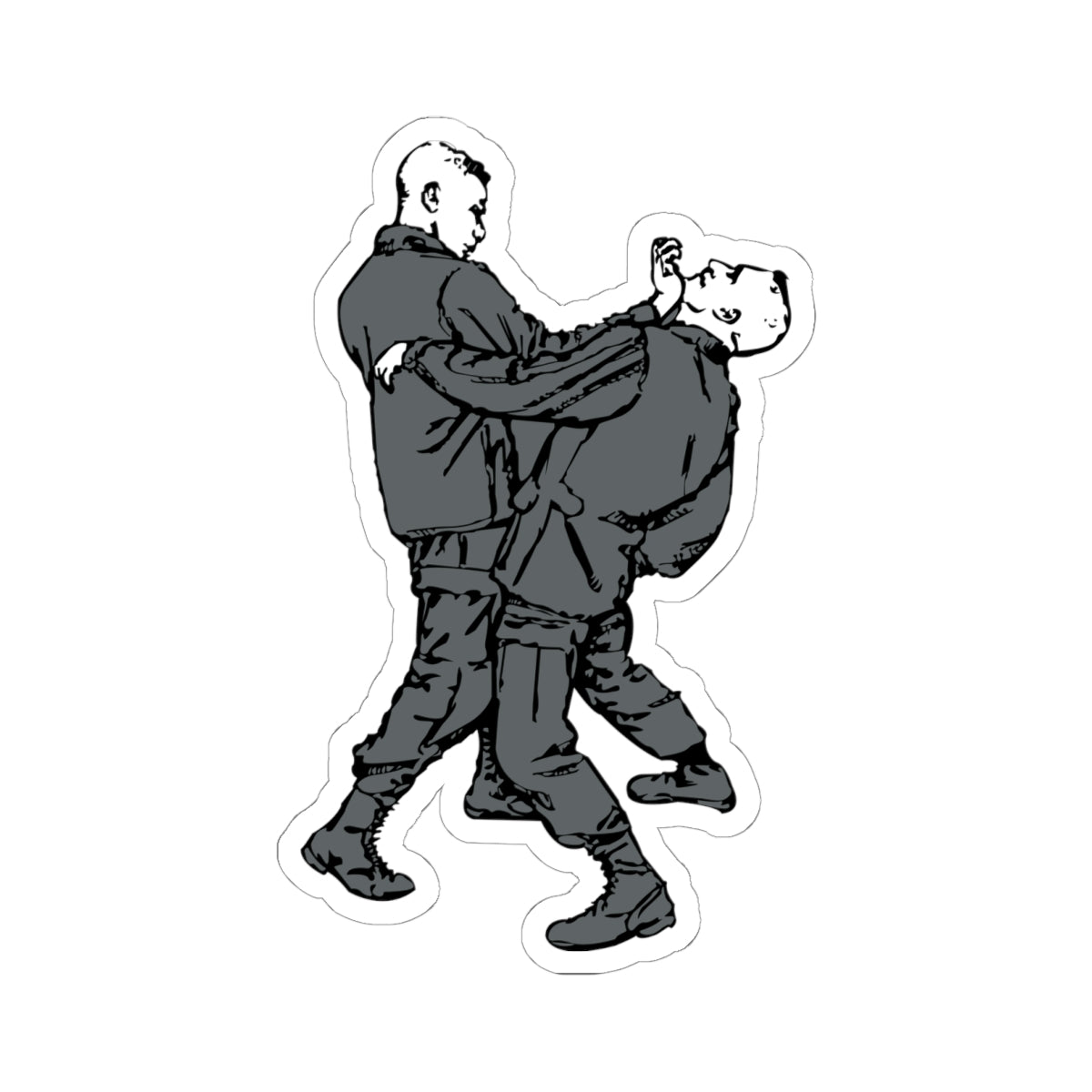 Kiss-Cut Stickers - Palm-Heel Strike to Chin X 300