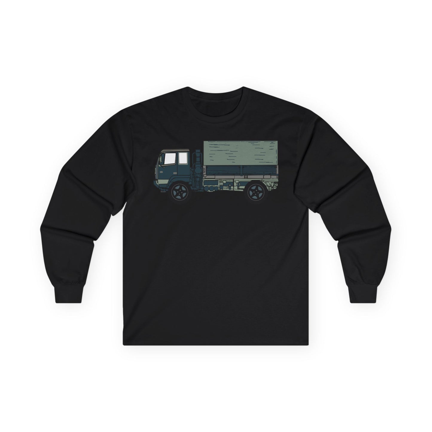 Unisex Ultra Cotton Long Sleeve Tee - Vehicle - LMTV - M1078 - Side X 300