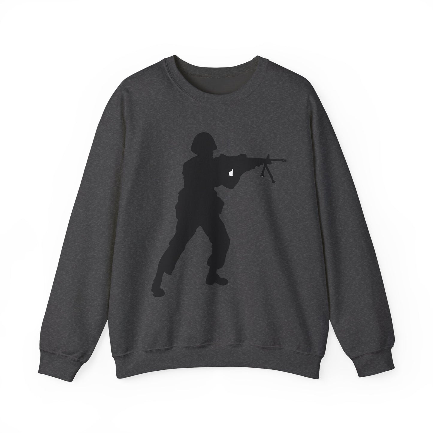 Crewneck Sweatshirt - Army - Soldier - MG Assault - Silhouette X 300