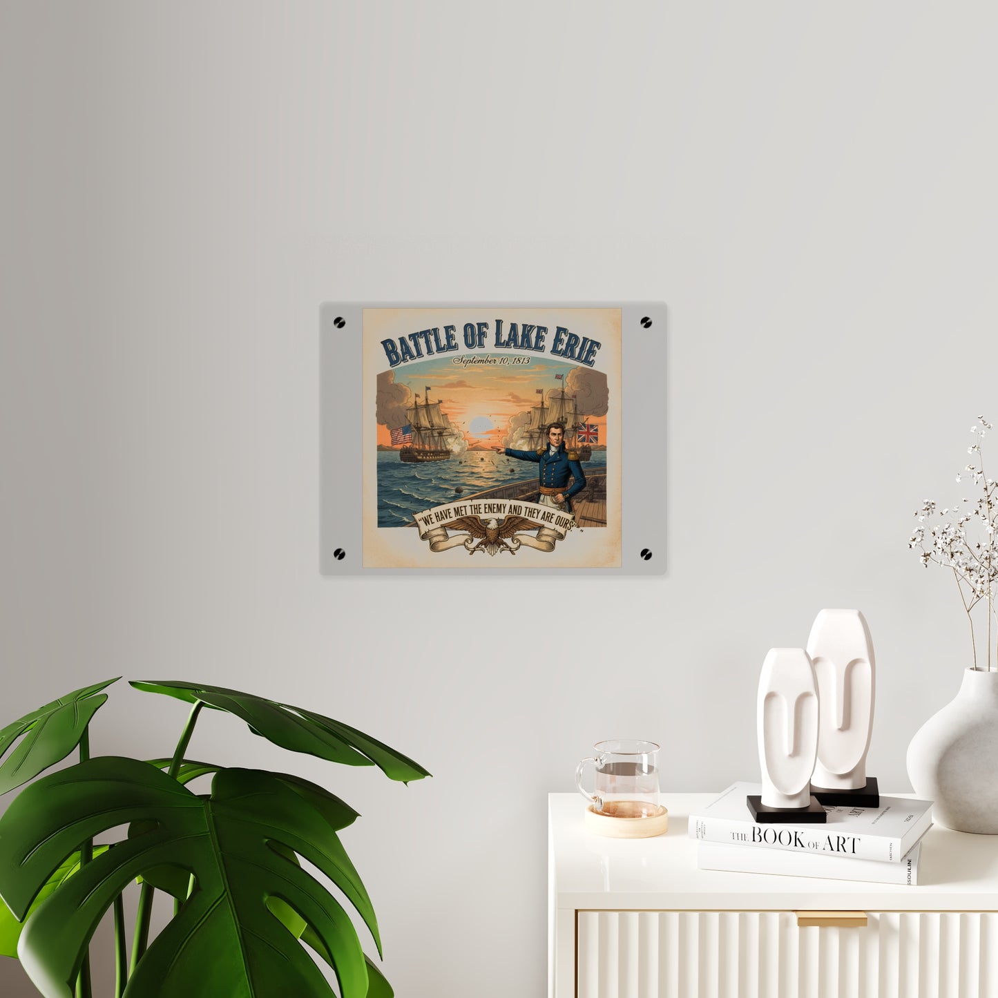Acrylic Wall Art Panel - During the War of 1812, Commandant Perry’s American freshwater fleet takes on the Royal Navy in the Battle of Lake Erie