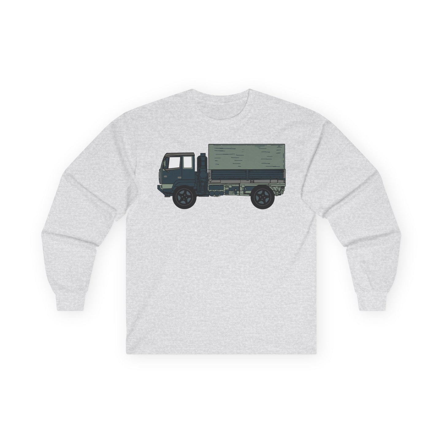 Unisex Ultra Cotton Long Sleeve Tee - Vehicle - LMTV - M1078 - Side X 300