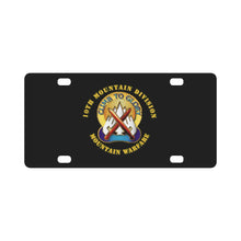 Load image into Gallery viewer, Army - 10th Mountain Division - DUI Classic License Plate
