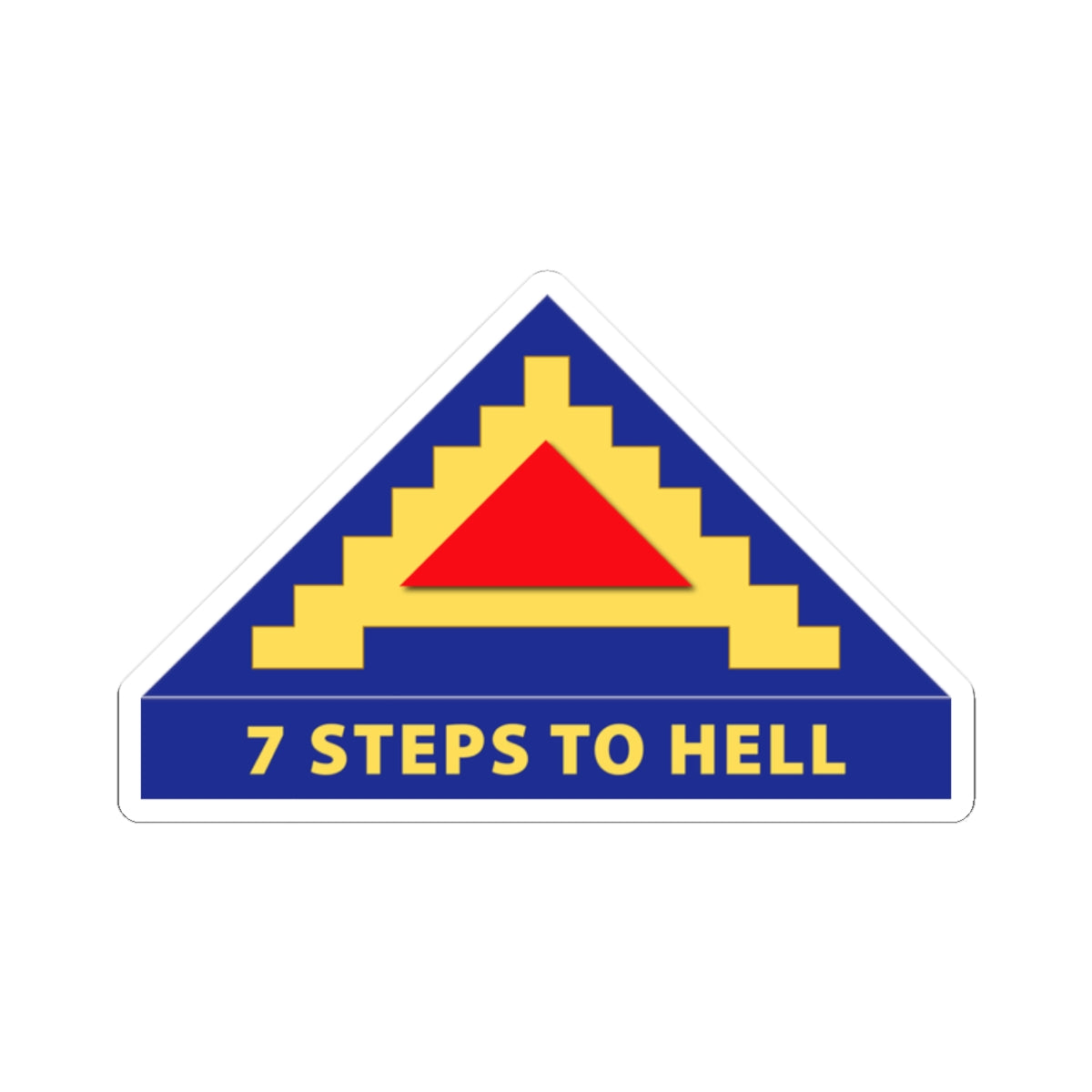 Kiss-Cut Stickers - 7th United States Army w 7 Steps to Hell
