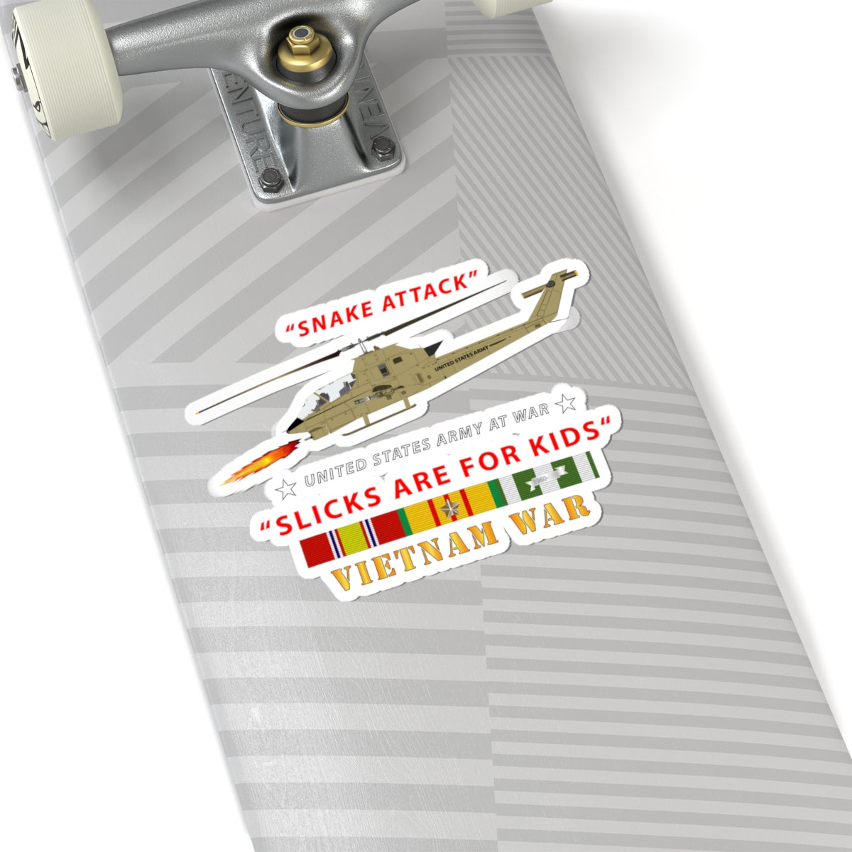 Kiss-Cut Stickers - AH-1 Cobra - Snake Attack - Slicks are for Kids w VN SVC