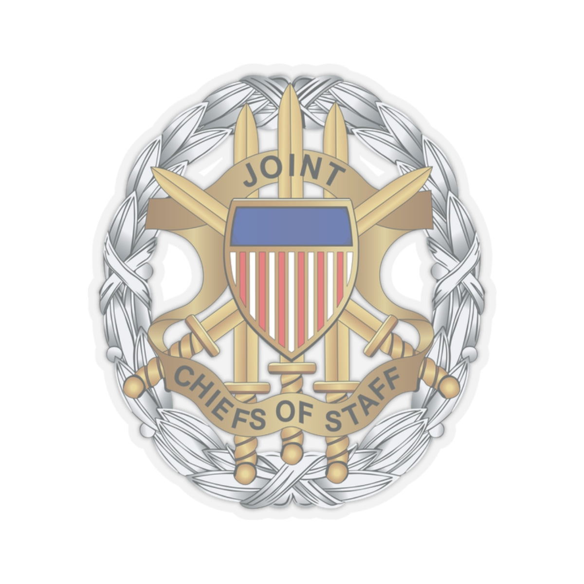 Kiss-Cut Stickers - Joint Chiefs of Staff Service Badge wo Txt X 300