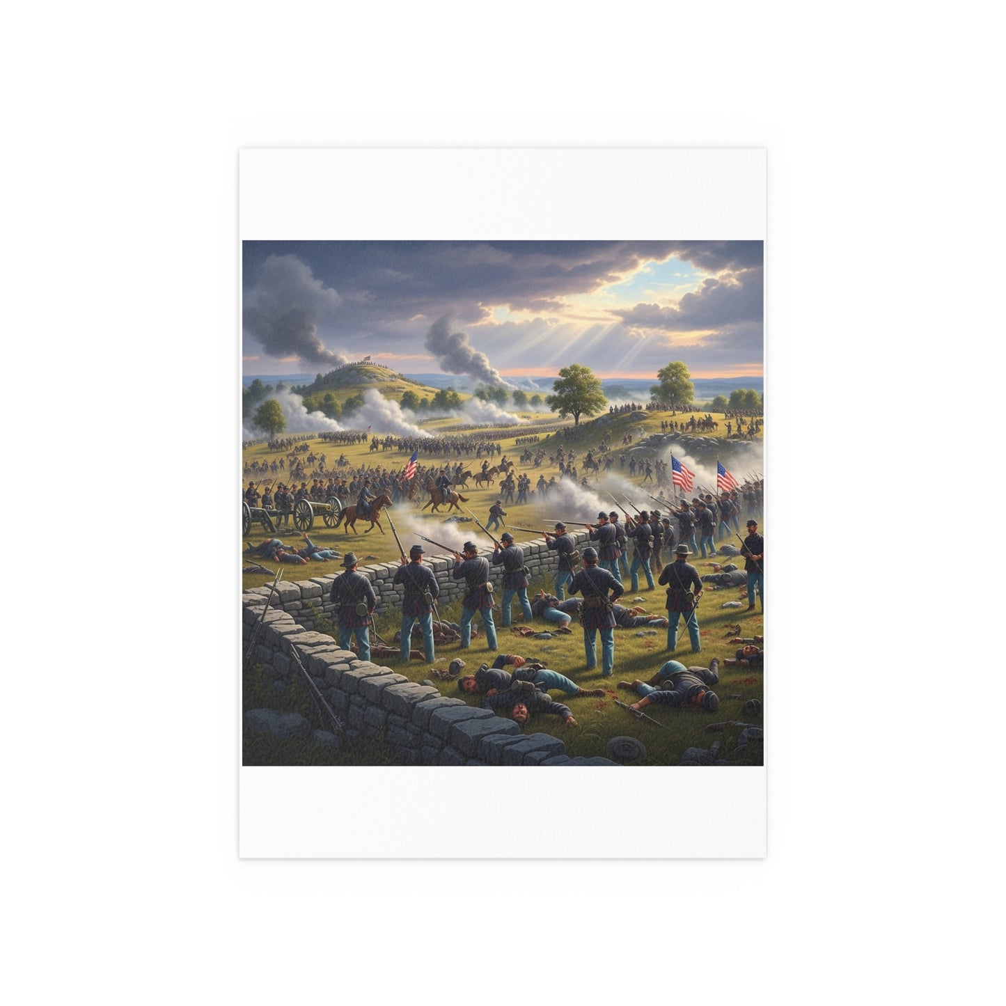 Indoor and Outdoor Silk Posters - Battle of Gettysburg