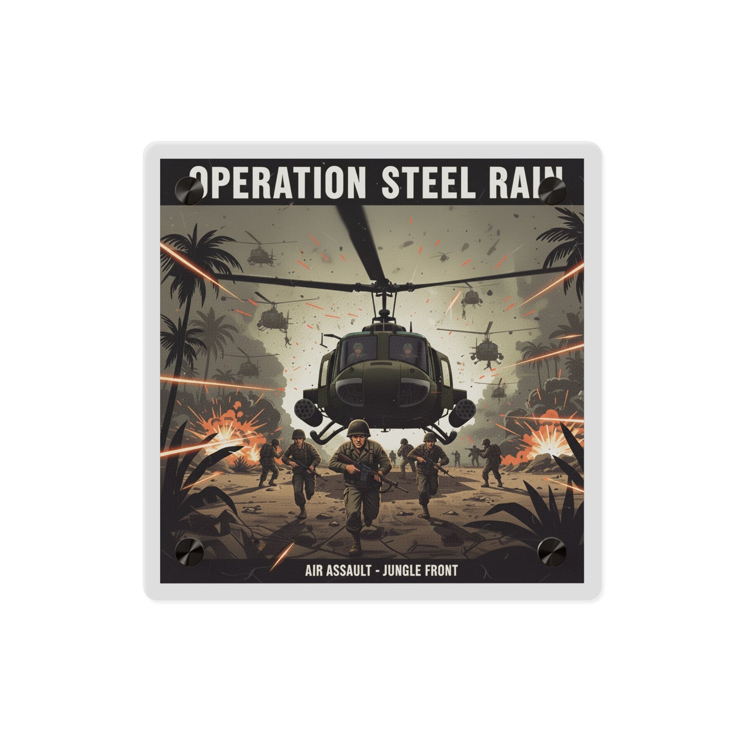 Acrylic Wall Art Panel - Air Assault - Vietnam - Operation Steel Rain