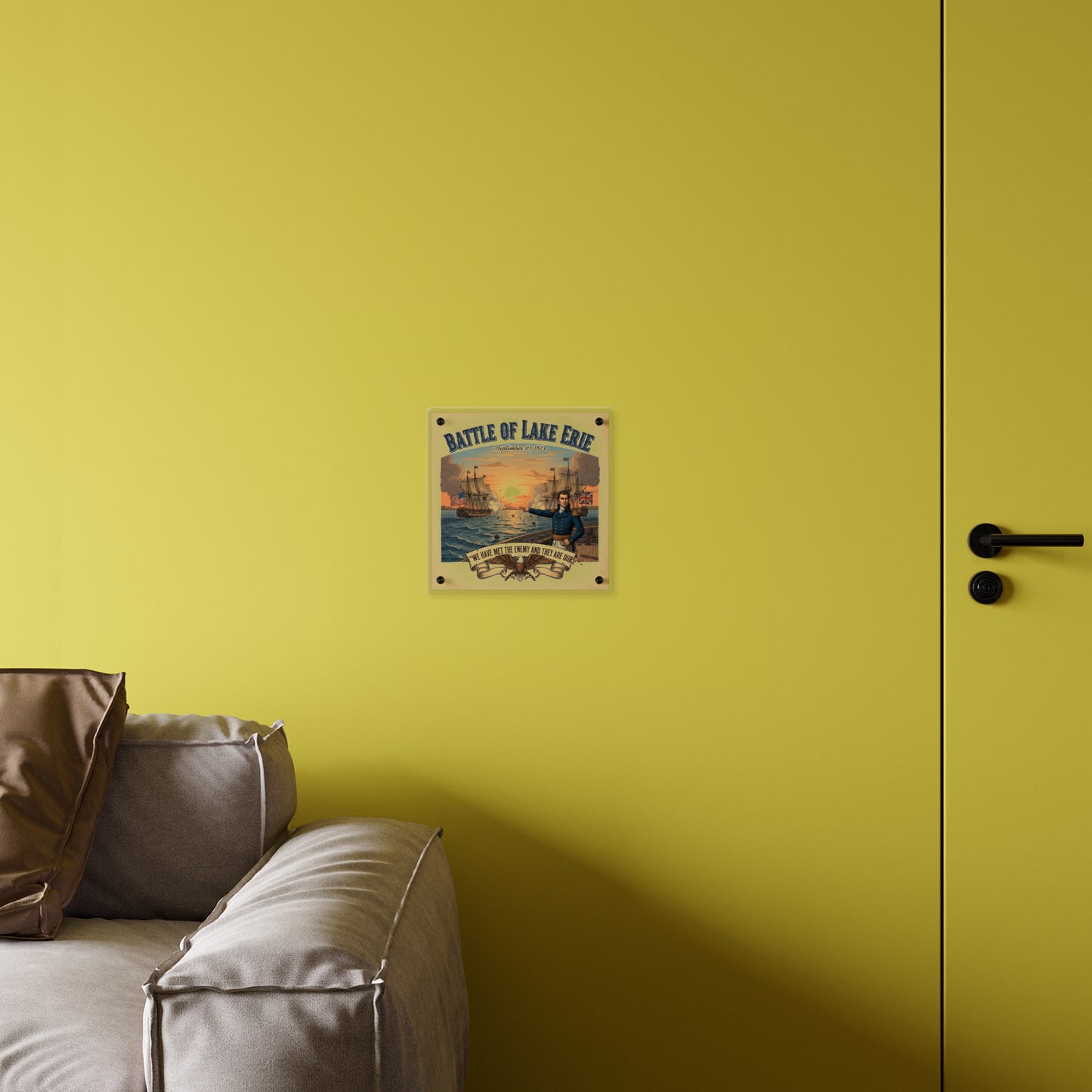 Acrylic Wall Art Panel - During the War of 1812, Commandant Perry’s American freshwater fleet takes on the Royal Navy in the Battle of Lake Erie