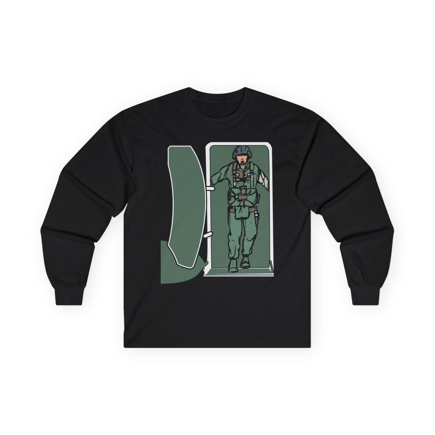 Unisex Ultra Cotton Long Sleeve Tee - Airborne - JM Door Check X 300