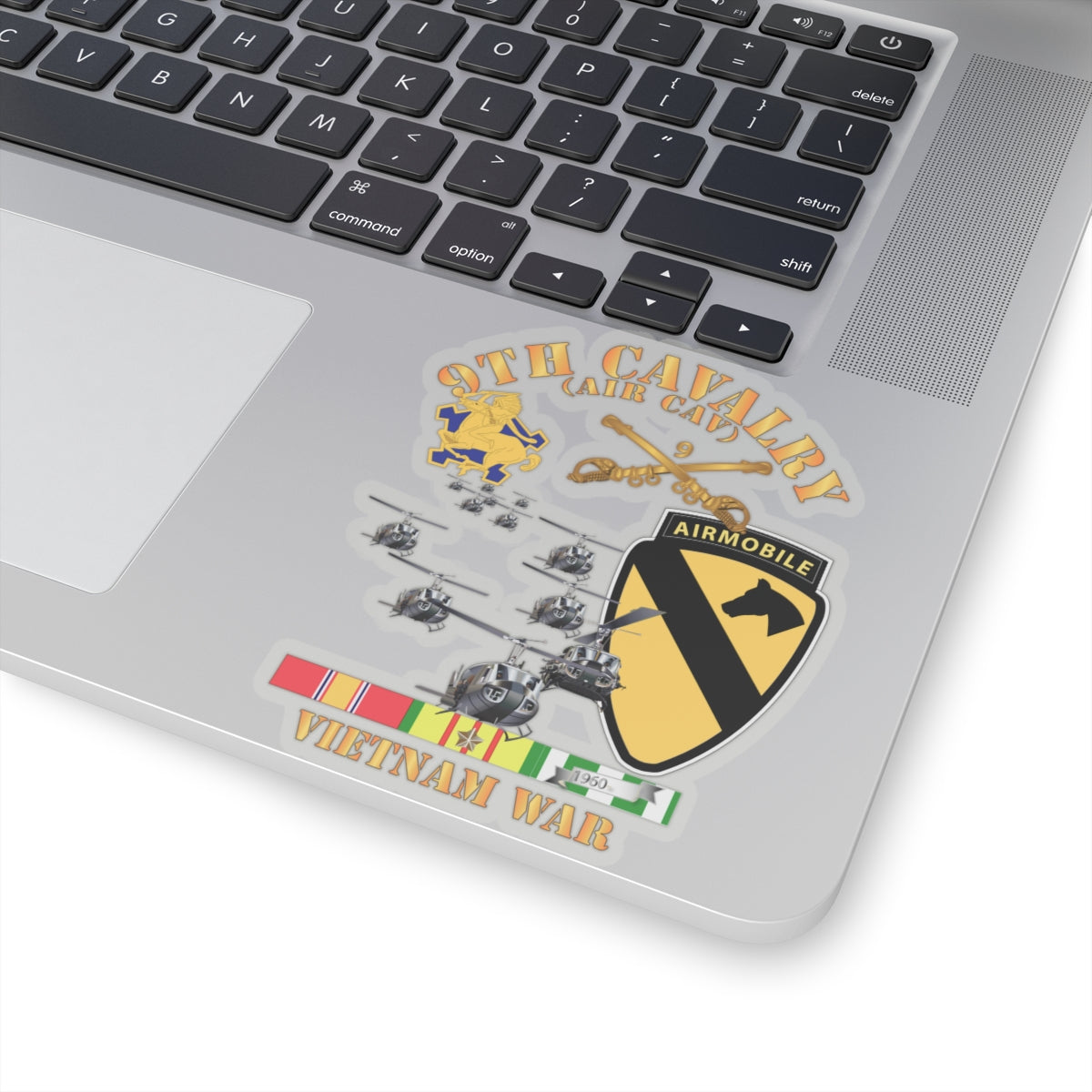 Kiss-Cut Stickers - 9th Cavalry (Air Cav) - 1st Cav Division w SVC