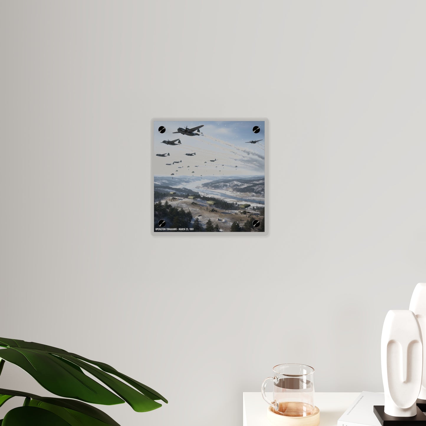 Acrylic Wall Art Panel - Operation Tomahawk - 187th Regimental Combat Team