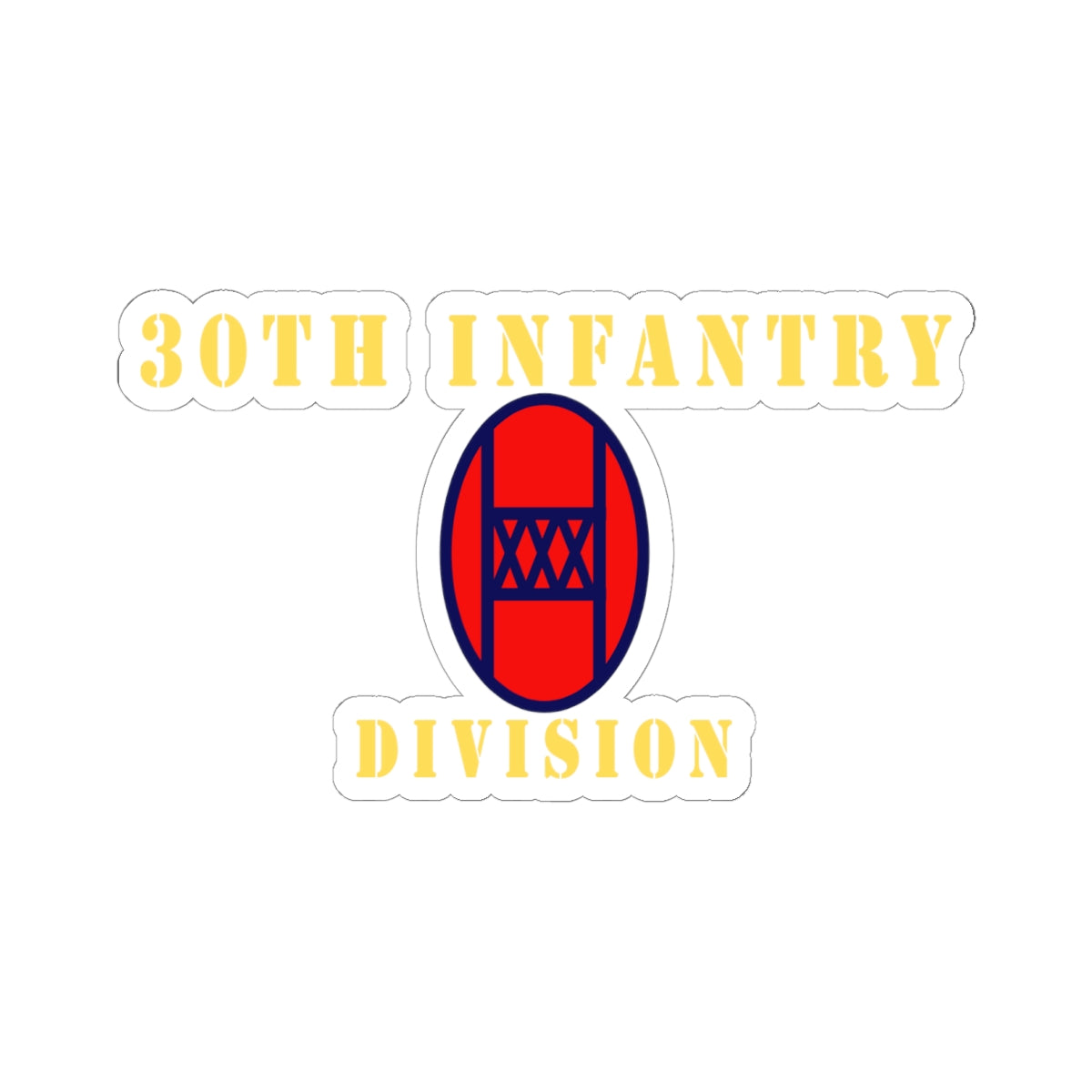 Kiss-Cut Stickers - 30th Infantry Division X 300