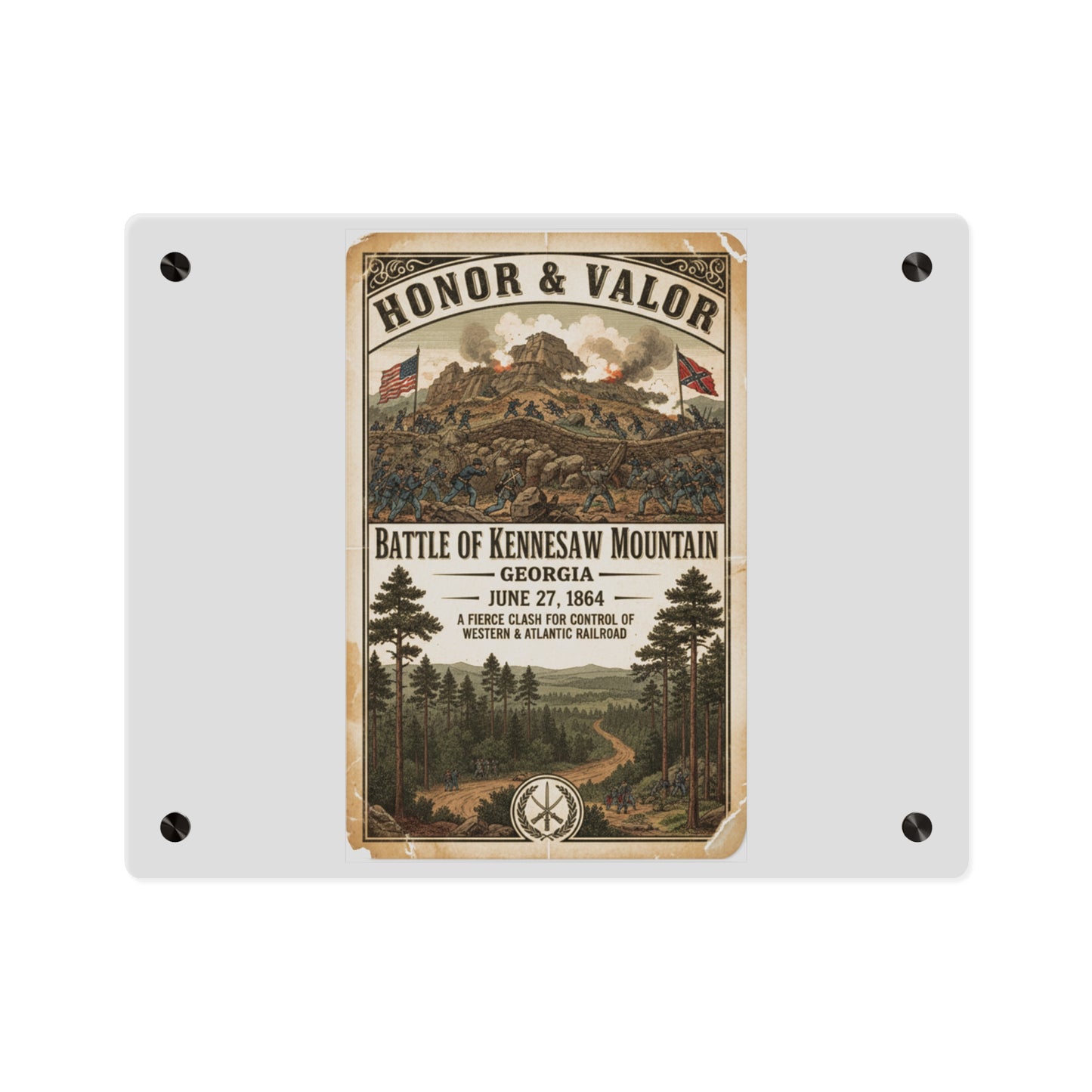 Acrylic Wall Art Panel - Battle of Kennesaw Mountain