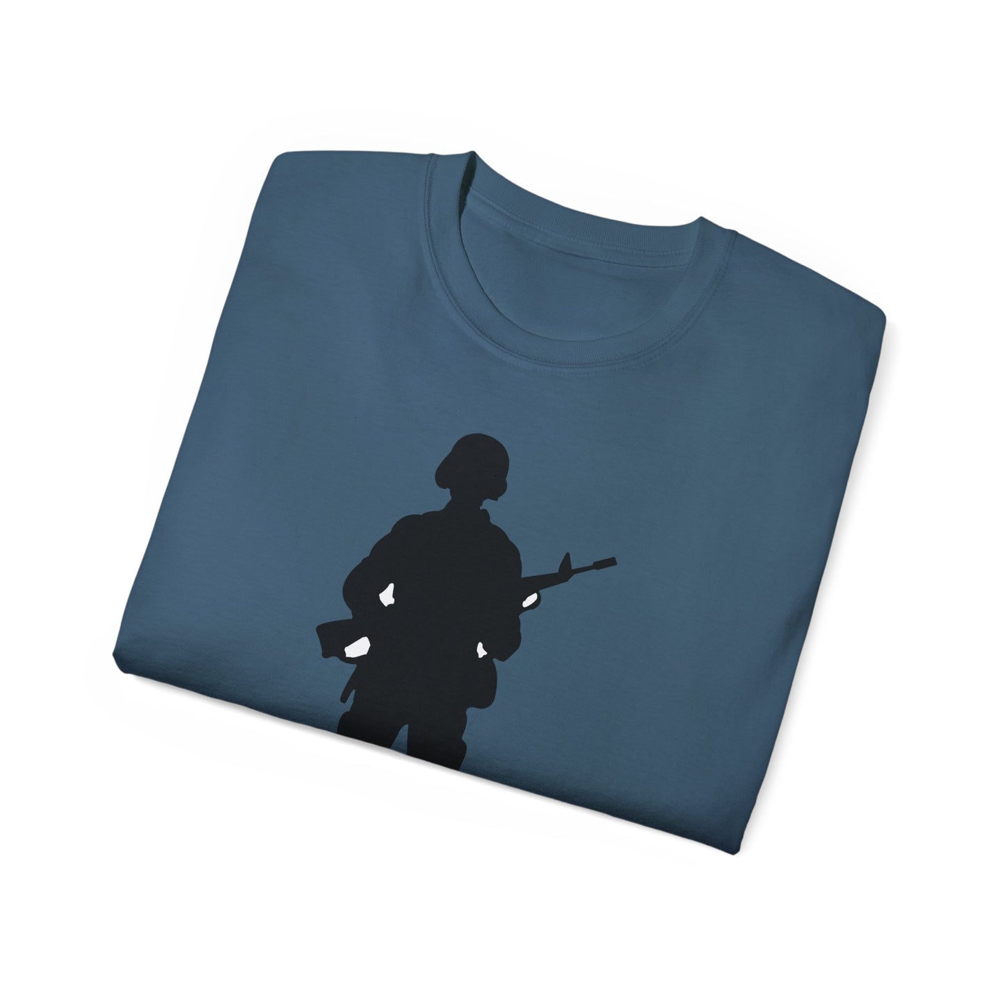 Unisex Ultra Cotton Tee - Army - Soldier - Silhouette X 300