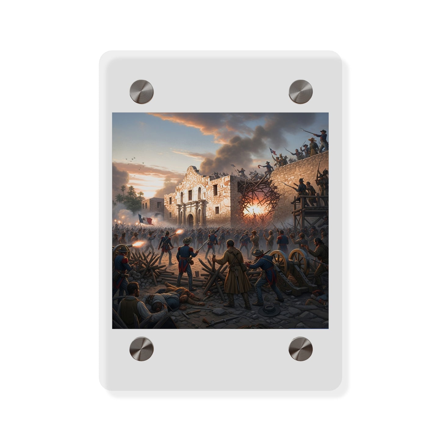 Acrylic Wall Art Panel - Battle of the Alamo