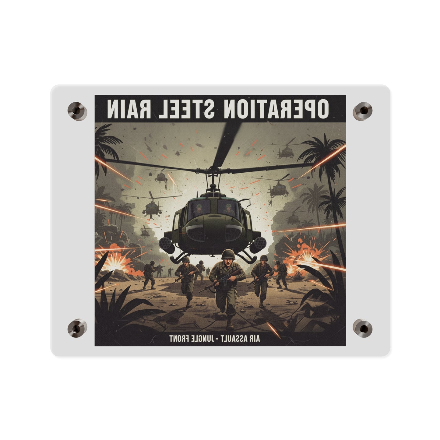 Acrylic Wall Art Panel - Air Assault - Vietnam - Operation Steel Rain