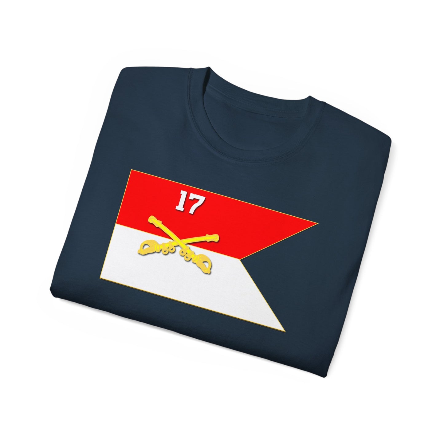 Unisex Ultra Cotton Tee - 17th Cavalry Guidon