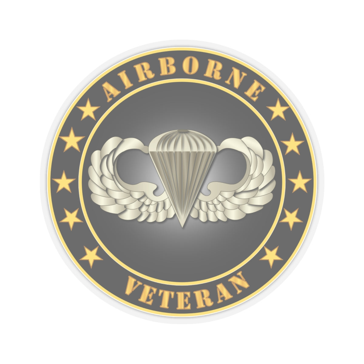 Kiss-Cut Stickers - Airborne Veteran