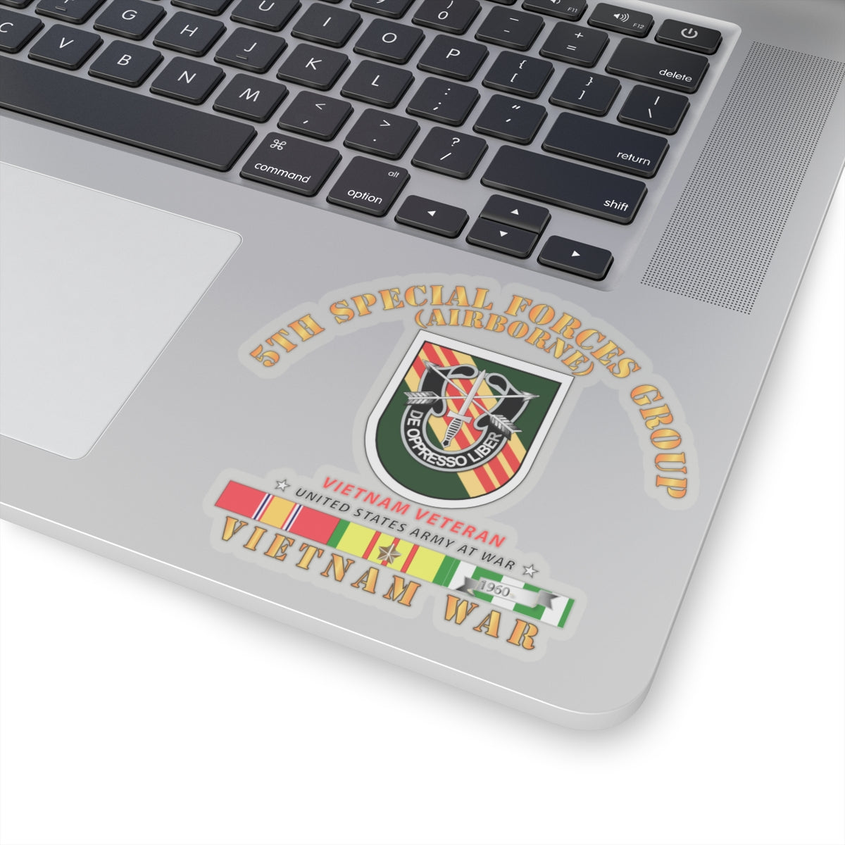 Kiss-Cut Stickers - 5th Special Forces Group w Flash VN SVC