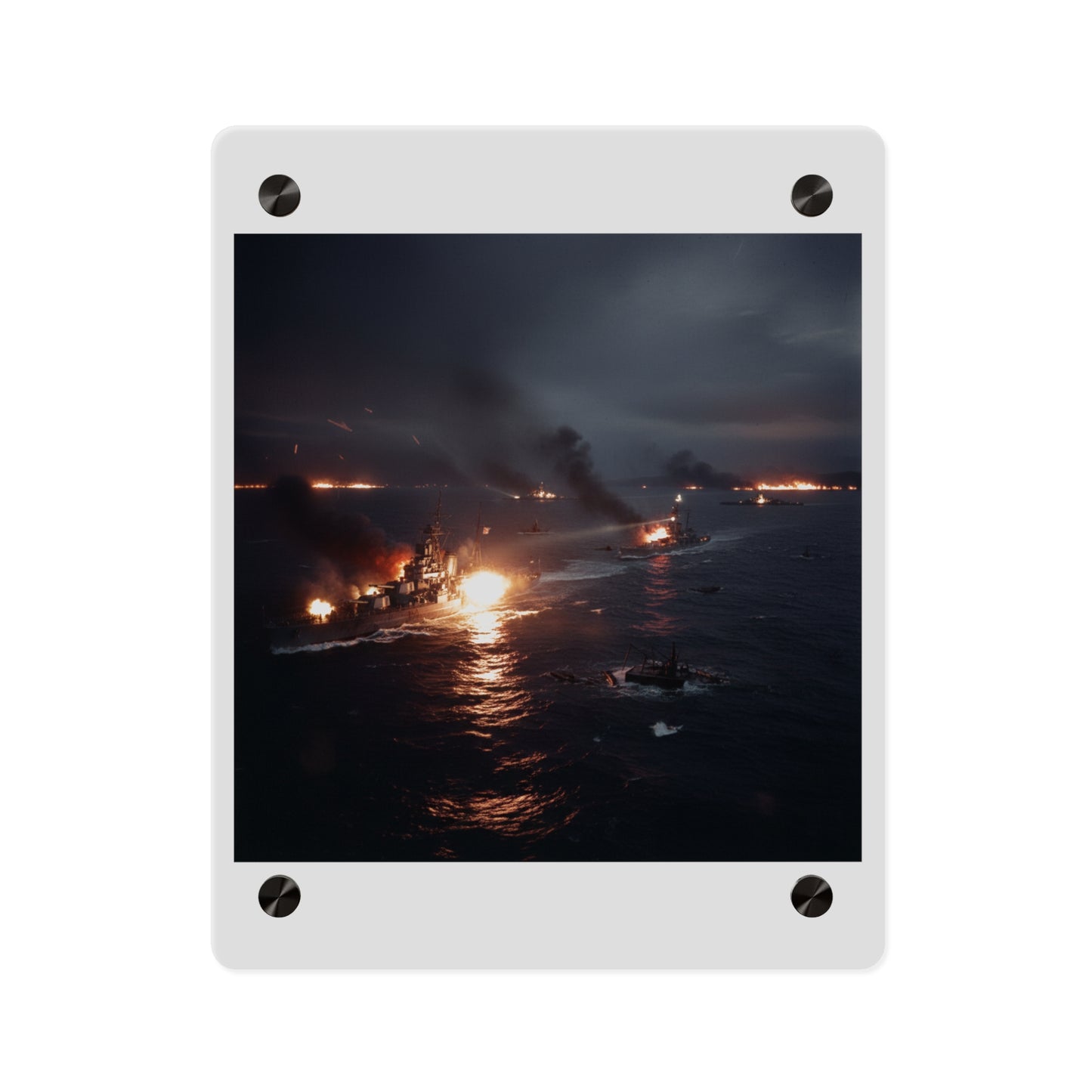 Acrylic Wall Art Panel - WWII Suda Straights Battle