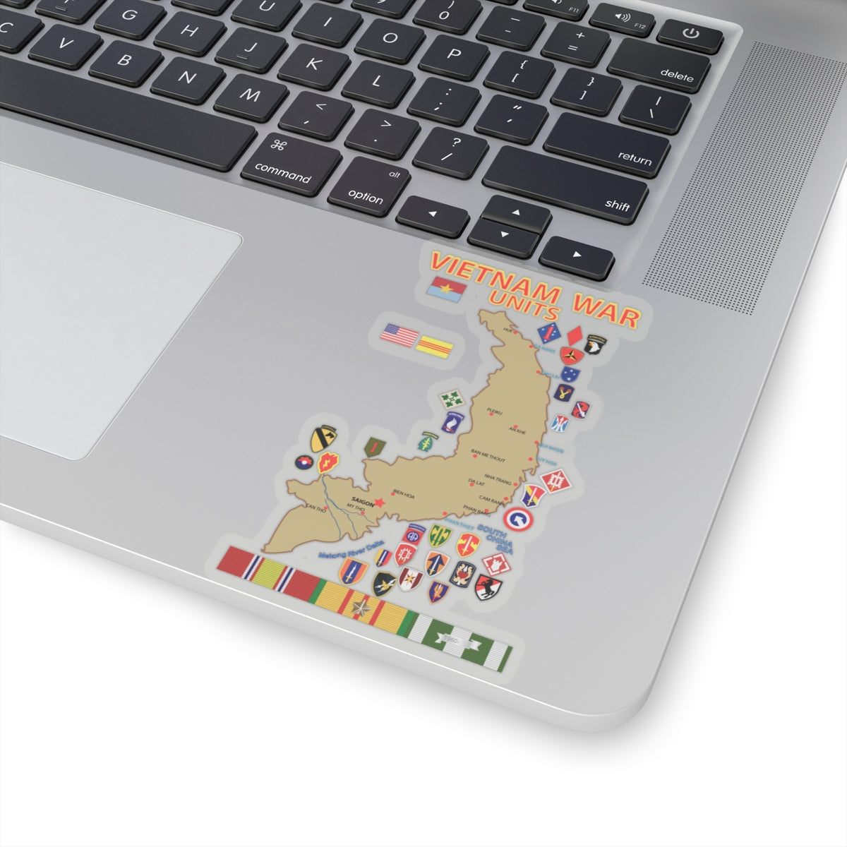 Kiss-Cut Stickers - Map - Vietnam Units - 3 wo DS