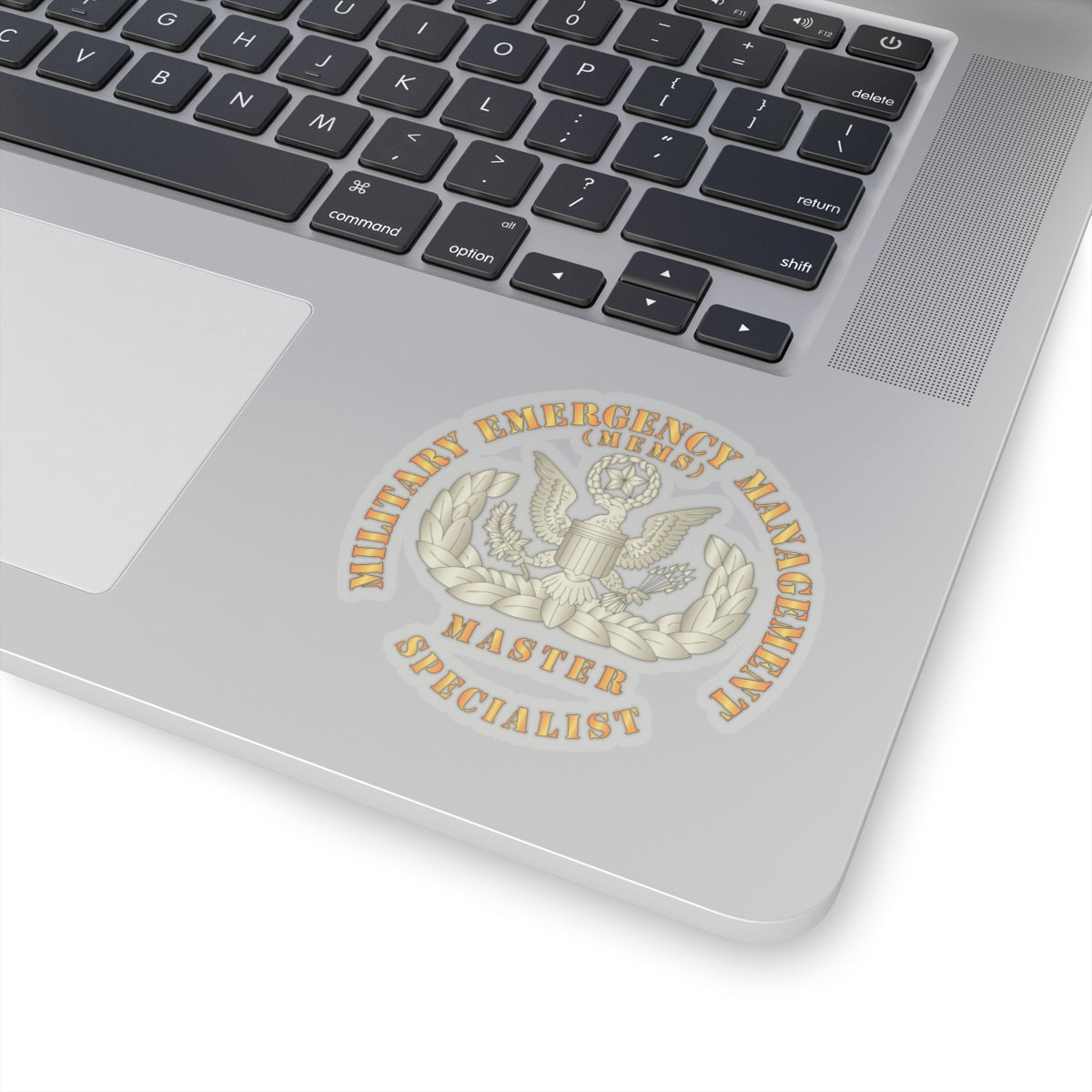 Kiss-Cut Stickers - ARNG - Military Emergency Management Specialist - Master - Gold