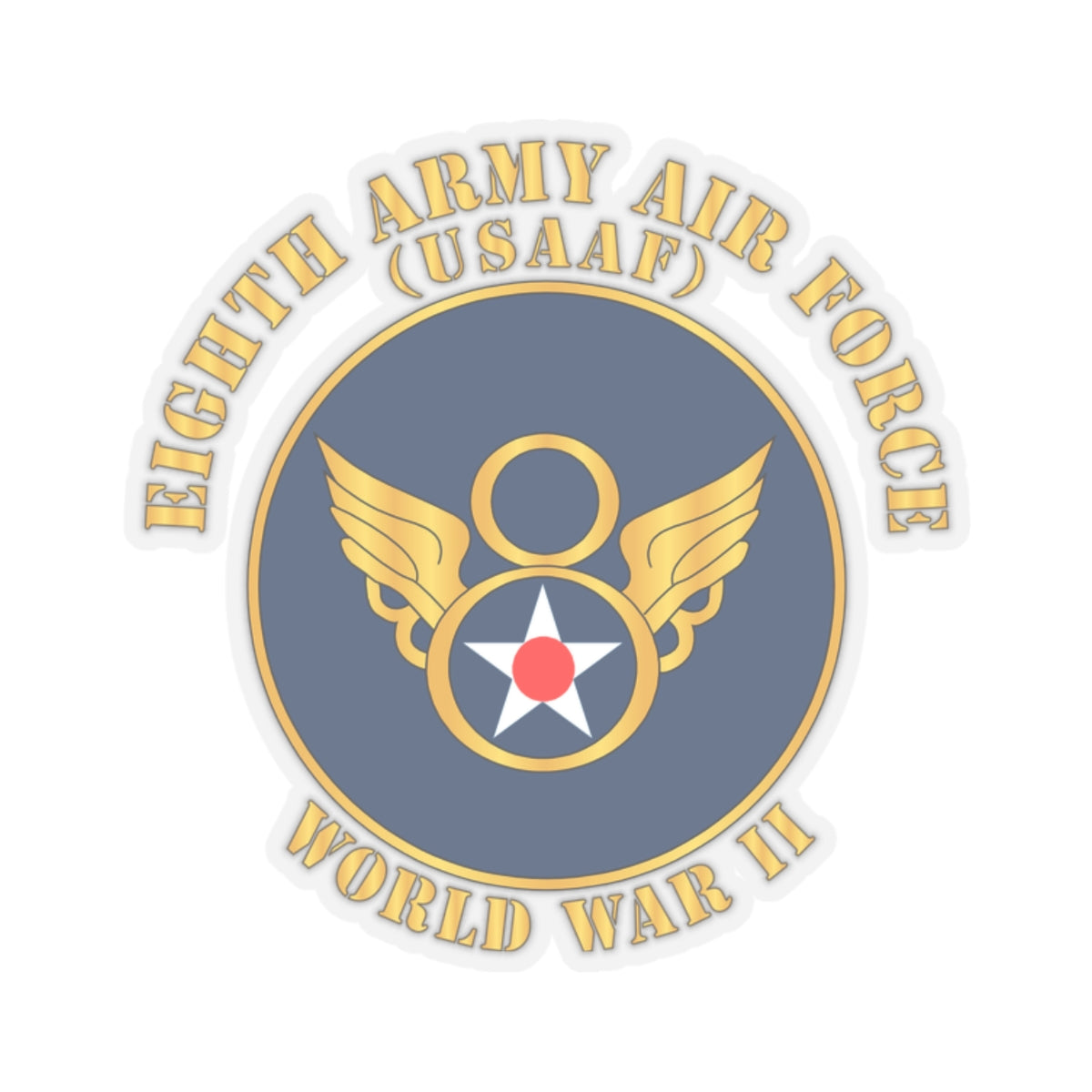 Kiss-Cut Stickers - AAC - 8th Air Force - WWII - USAAF x 300