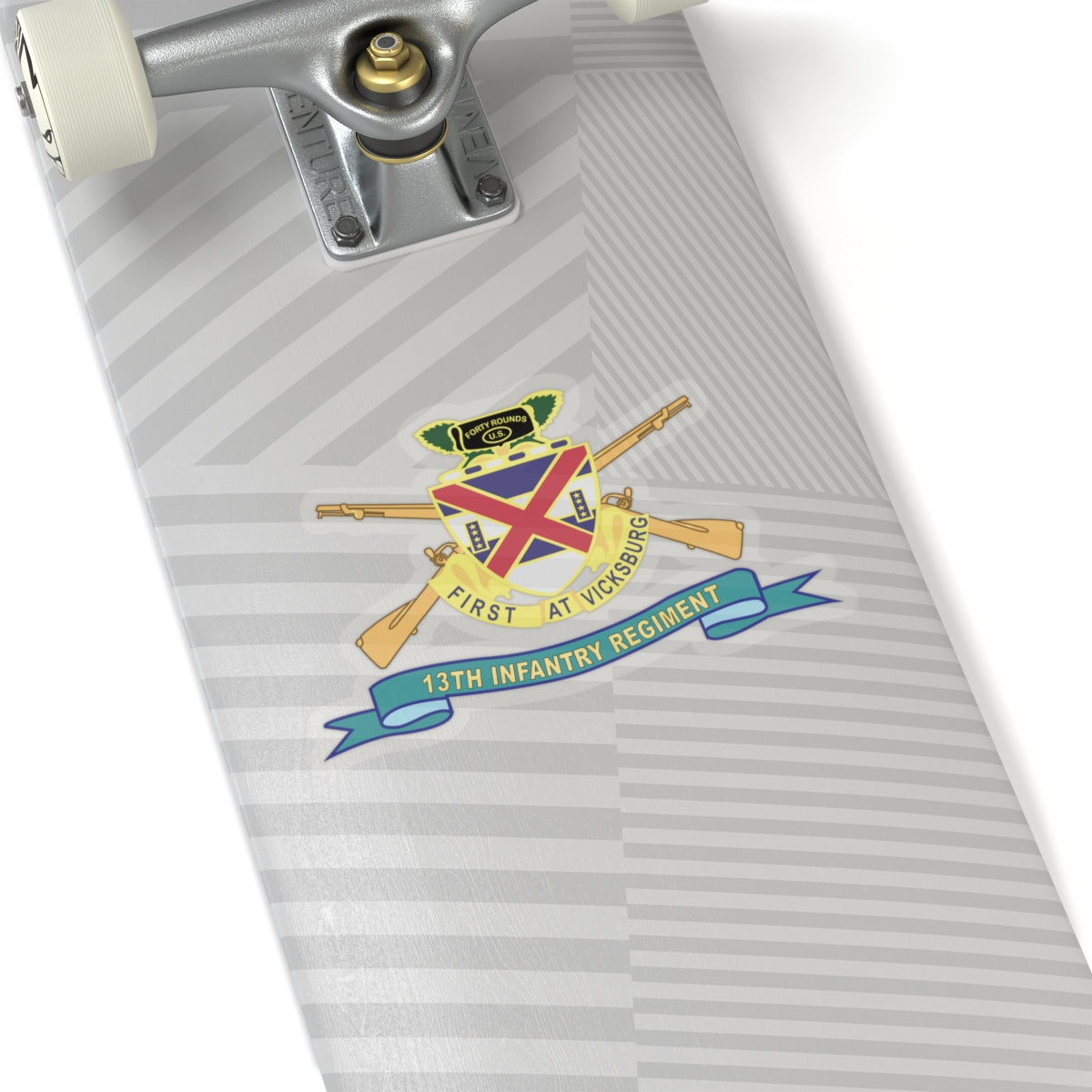Kiss-Cut Stickers - 13th Infantry Regiment - DUI w Br - Ribbon X 300