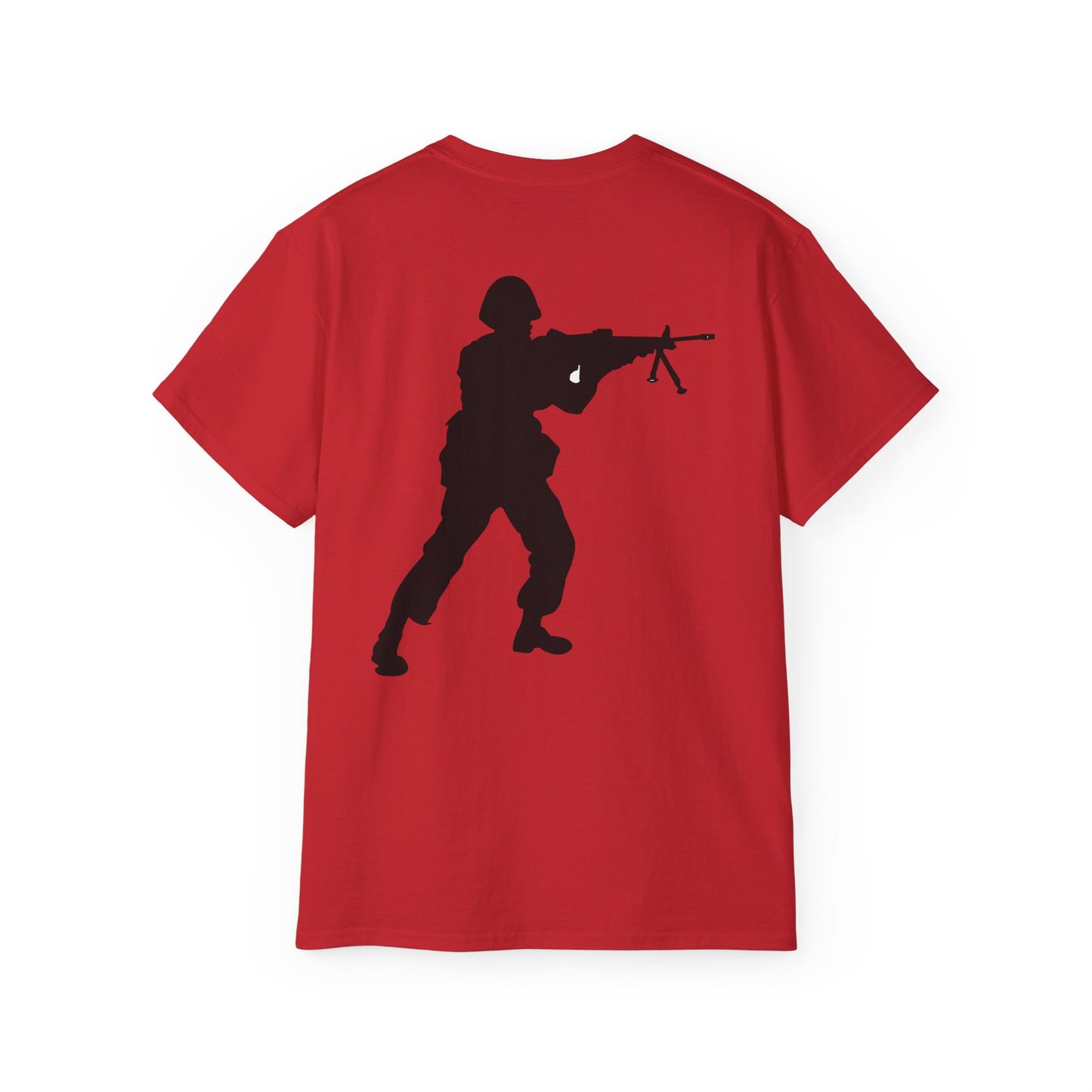 Unisex Ultra Cotton Tee - Army - Soldier - Halt - Silhouette X 300