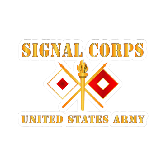 Kiss-Cut Stickers - Signal Corps - Branch - US Army X 300