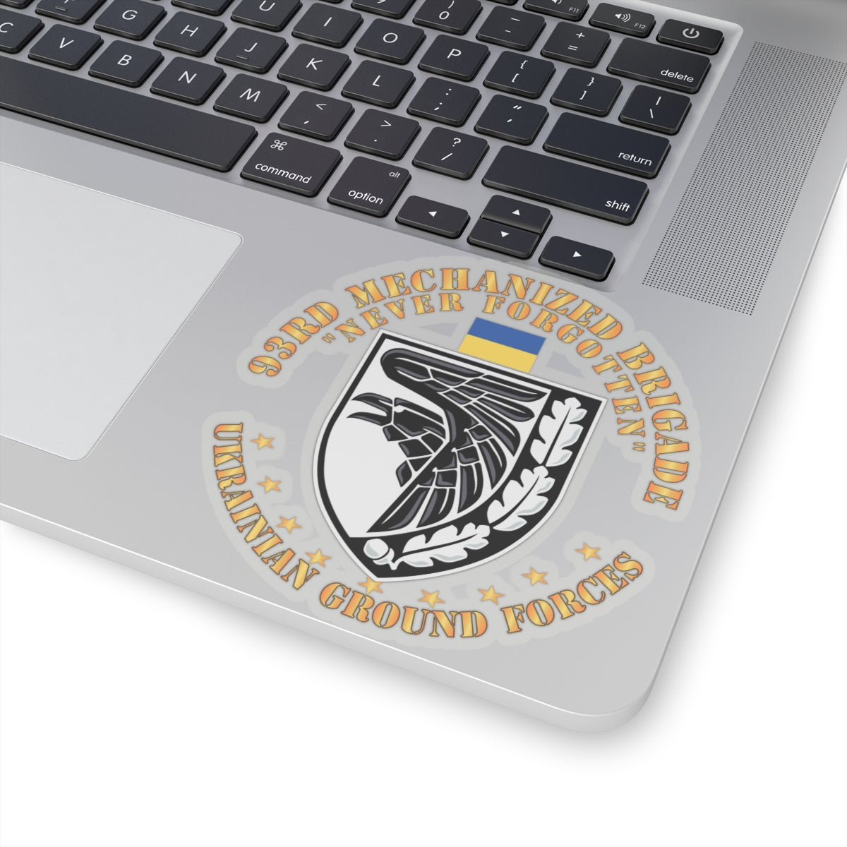 Kiss-Cut Stickers - Ukraine - 93rd Mechanized Brigade - Never Forgotten X 300