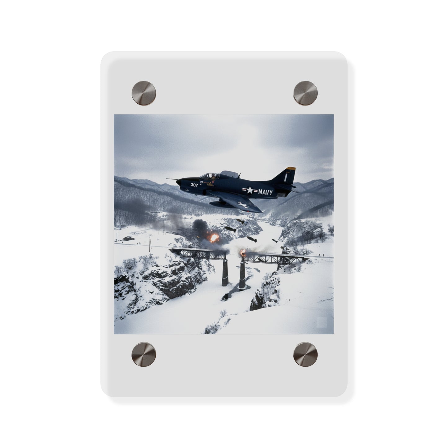 Acrylic Wall Art Panel - Attack at Majon-ni and Samdong-ni during Korean War