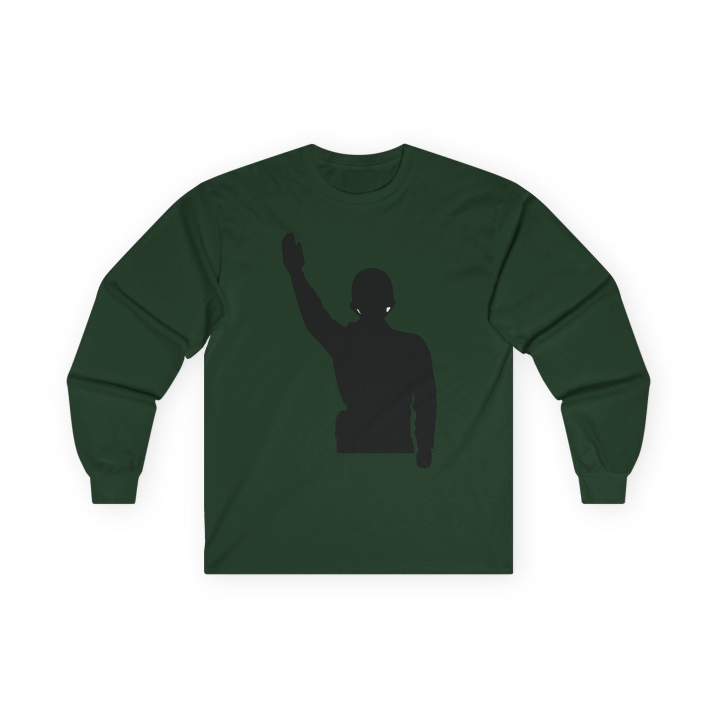 Unisex Ultra Cotton Long Sleeve Tee -Army - Soldier - Halt - Silhouette X 300