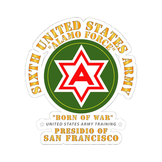 Kiss-Cut Stickers - 6th United States Army - Presidio SF