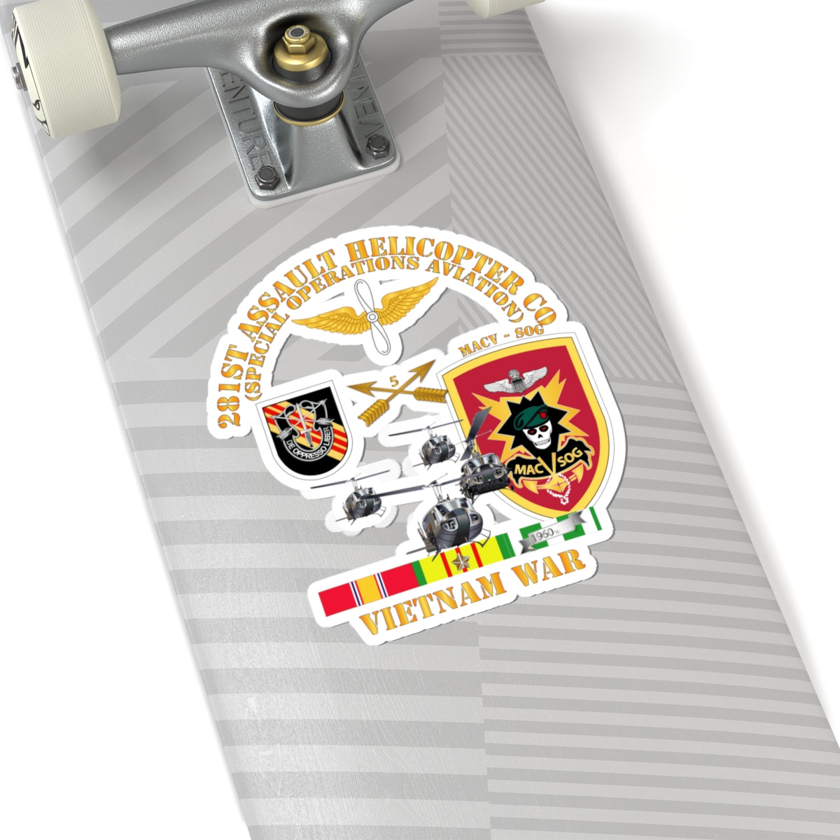 Kiss-Cut Stickers - 281st AHC MAC V SOG w SVC