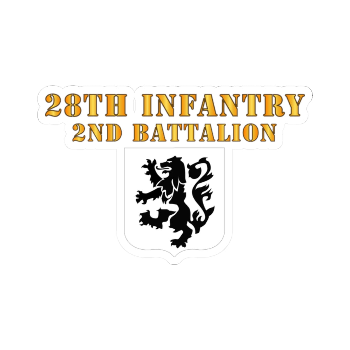 Kiss-Cut Stickers - 2nd Battalion 28th Infantry