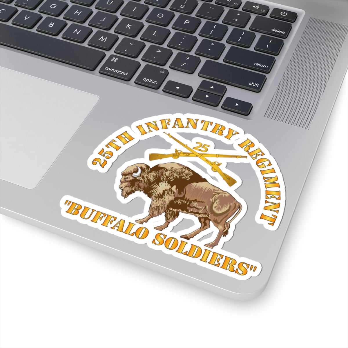 Kiss-Cut Stickers - 25th Infantry Regiment - Buffalor Soldiers w 25th Inf Branch Insignia
