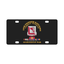 Load image into Gallery viewer, Army - 19th Engineer Battalion - Afghanistan War w SVC Classic License Plate
