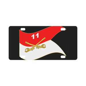 Army - 11th Armored Cavalry Regiment Guidon Waving X 300 Classic License Plate