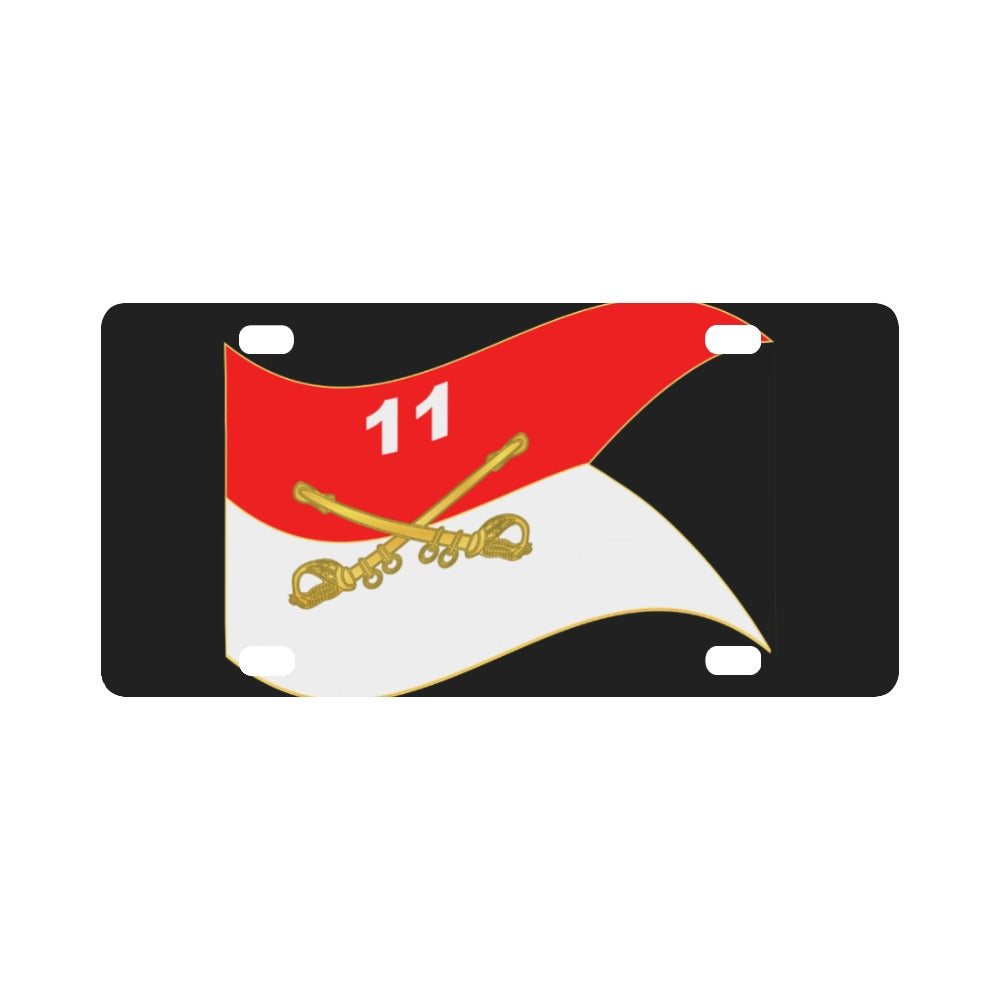 Army - 11th Armored Cavalry Regiment Guidon Waving X 300 Classic License Plate