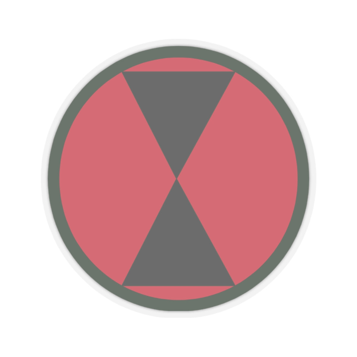 A kiss-Cut Stickers depicting the 7th Infantry Division