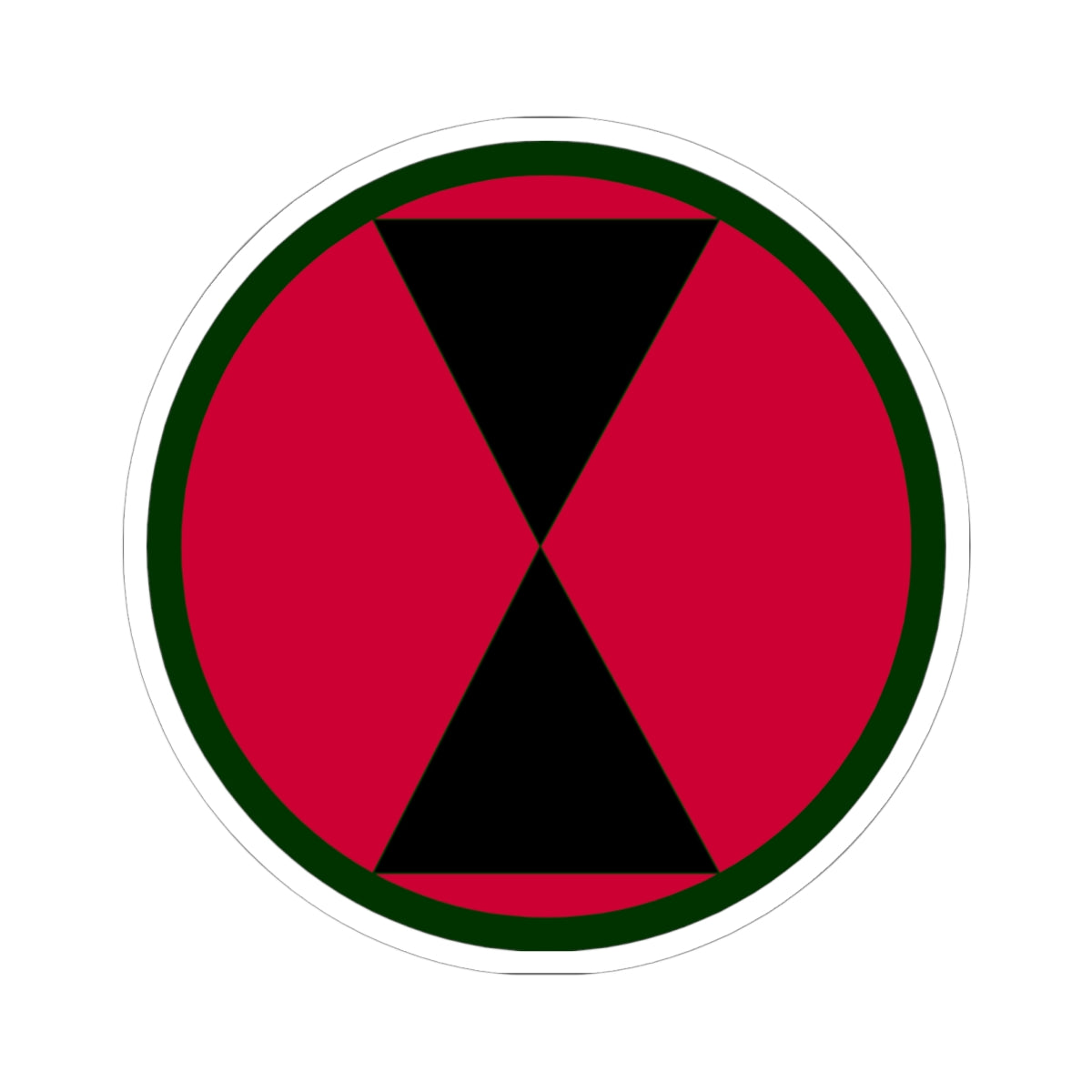 A kiss-Cut Stickers depicting the 7th Infantry Division
