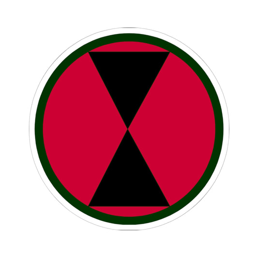 A kiss-Cut Stickers depicting the 7th Infantry Division
