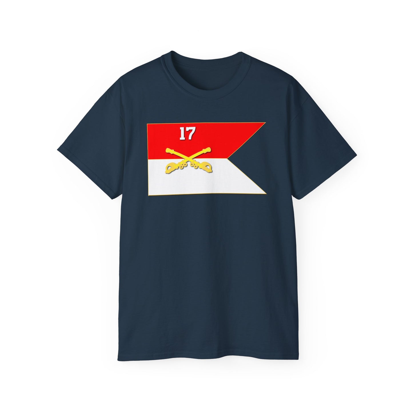 Unisex Ultra Cotton Tee - 17th Cavalry Guidon