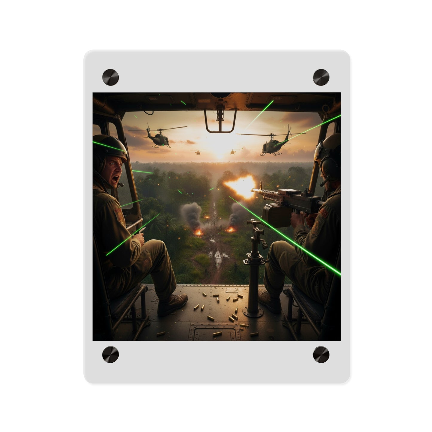 Acrylic Wall Art Panel - VIetnam Hot LZ from Side Door