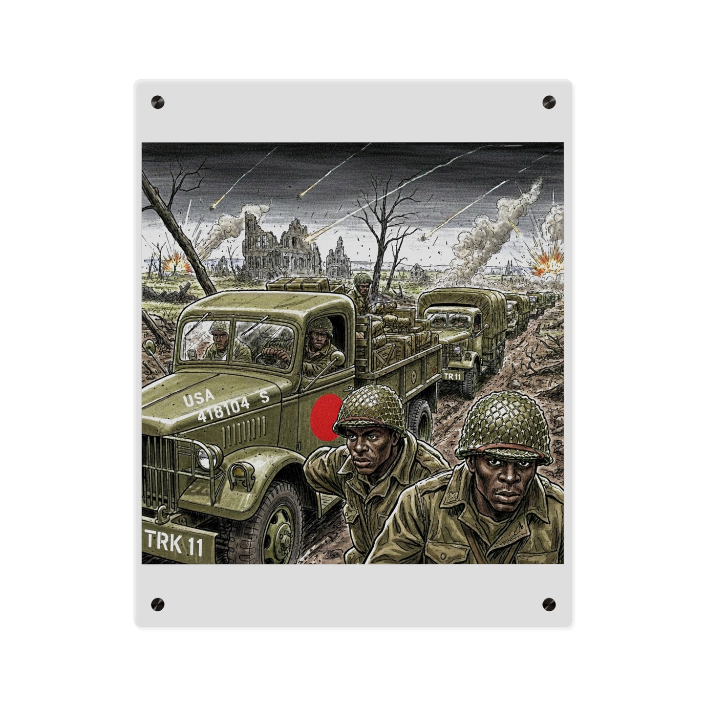 Acrylic Wall Art Panel - RedBall Express w RB