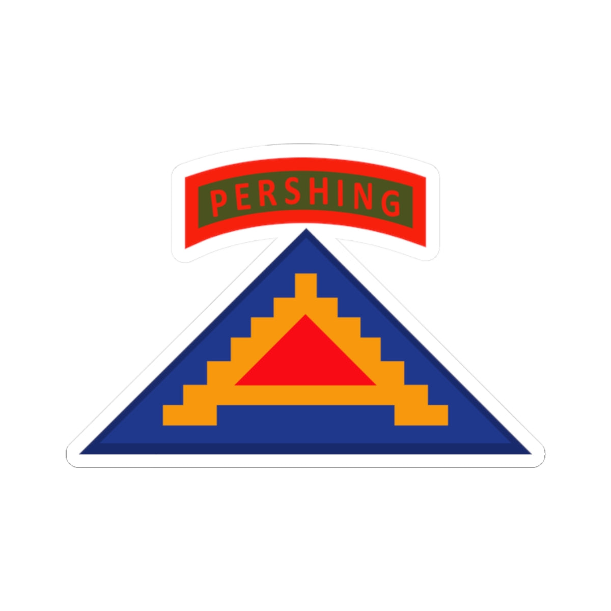 Kiss-Cut Stickers - 56th Artillery Brigade - 7th Army w Pershing Tab wo Txt